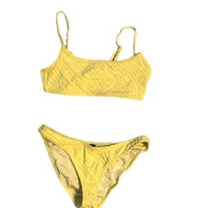 Yellow Triangle Bikini Set